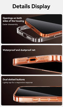 Capinha Magnética Transparente para iPhone 16/17 Pro Max - Anti-Amarelamento - Compatível com Carregador Sem Fio