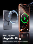 Capinha Magnética Transparente para iPhone 16/17 Pro Max - Anti-Amarelamento - Compatível com Carregador Sem Fio