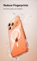 Capinha Magnética Transparente para iPhone 16/17 Pro Max - Anti-Amarelamento - Compatível com Carregador Sem Fio